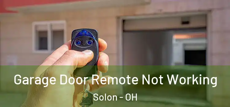  Garage Door Remote Not Working Solon - OH